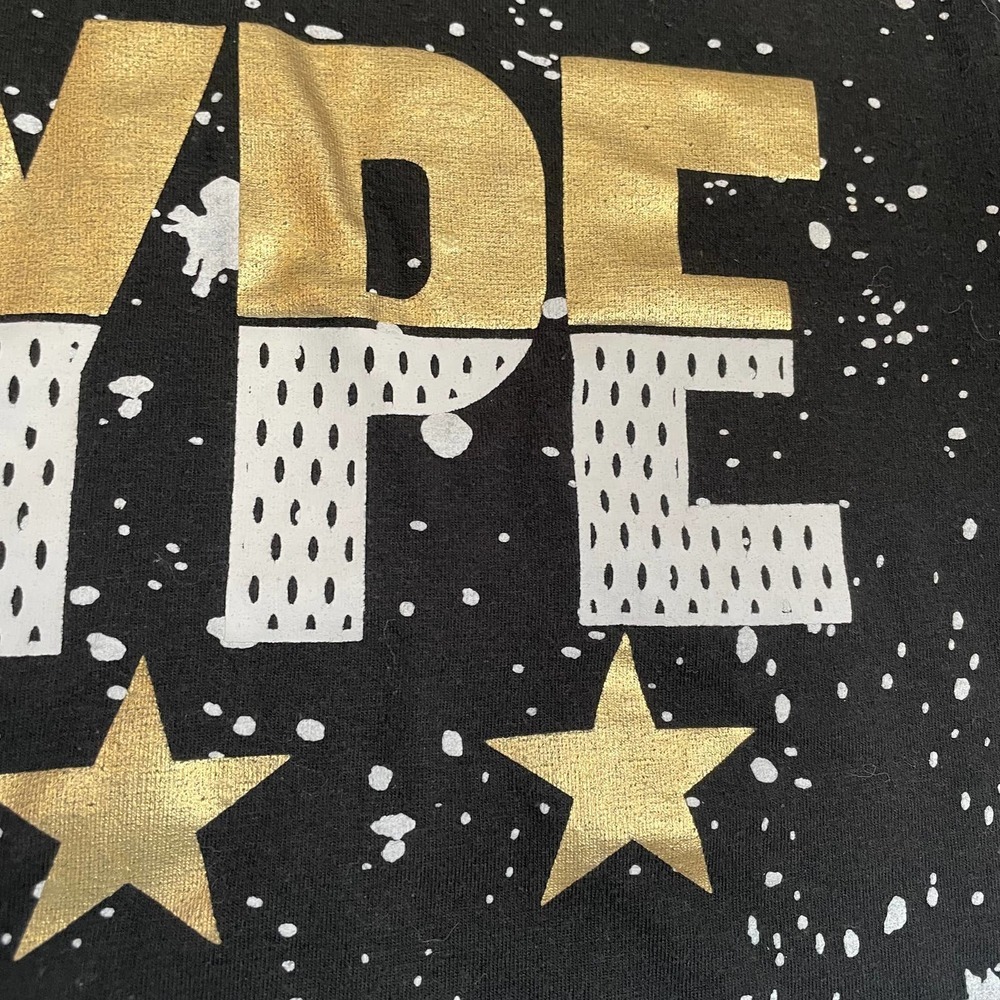 S1OPE Hype Tee Black Gold Paint Splatter Boys Size 16/18 - Picture 6 of 6